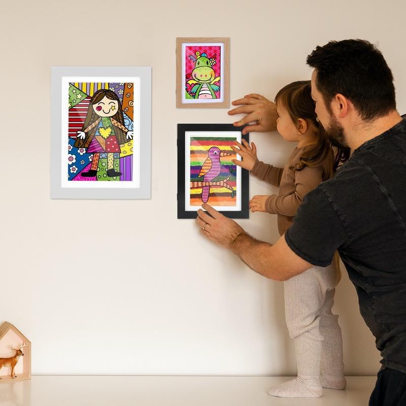 Children Art Frames A4 Magnetic Front Changeable Kids