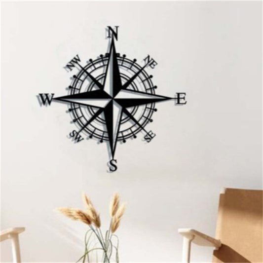 Acrylic Compass Modeling Crafts Hollow Home Decorations
