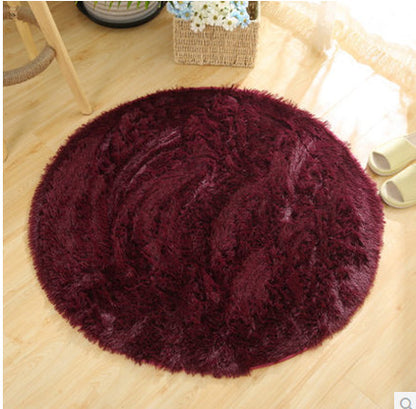 Fluffy Round Rug Carpets For Living Room Decor Faux Fur Carpet Kids Room Long Plush Rugs For Bedroom Shaggy Area Rug Modern Mat